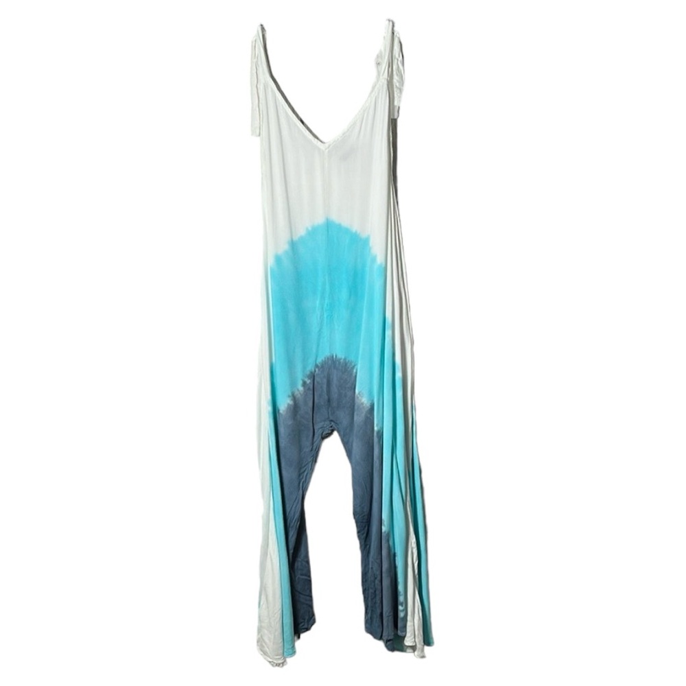 Kohimoor ombre tie shoulder wide leg jumpsuit one size